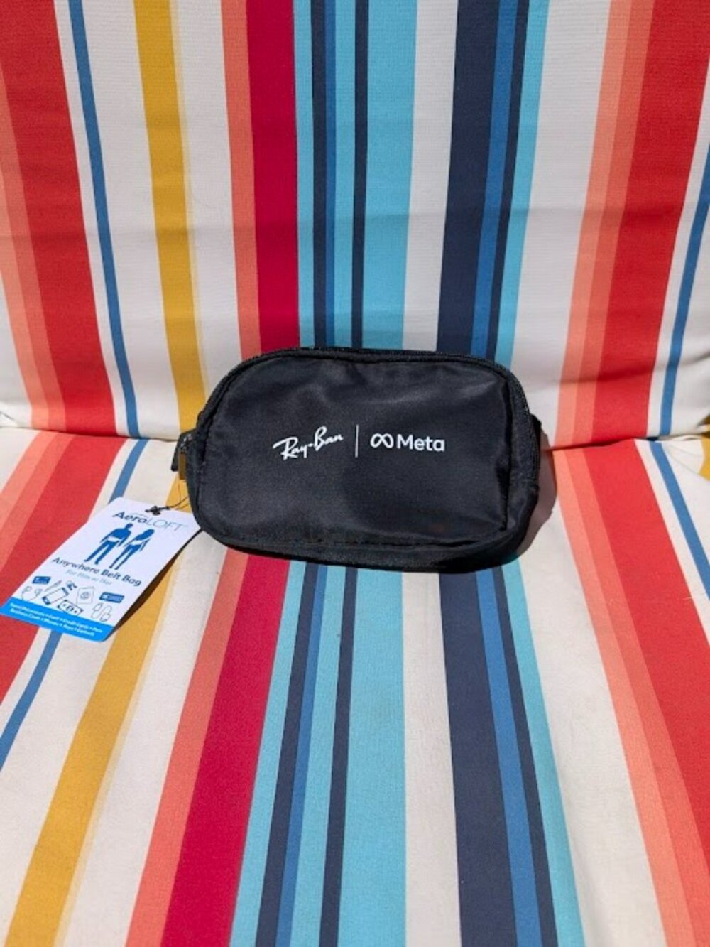 NWT Ray-Ban x Meta AeroLOFT Black Belt Bag